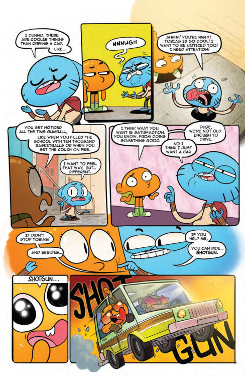 beckyandfrank: The Amazing World of Gumball #1 from Boom! is out in stores today! I’m super gl