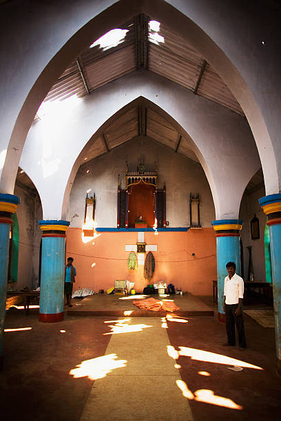 A vandalized church in the village of Mondesore, Odisha, on April 10, 2009, following deadly clashes