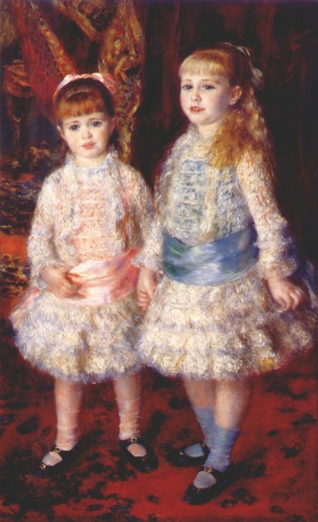 Pink and Blue, 1881, Pierre-Auguste RenoirMedium: oil,canvas