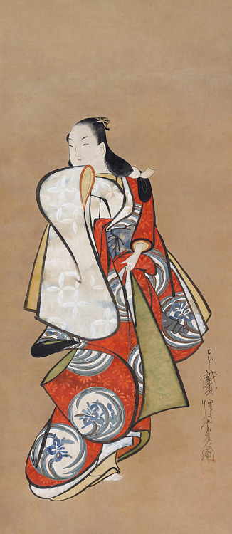 Japanese courtesans byKaigetsudō Doshin, c. 1710s and Matsuno Chikanobu, active in early 18th c