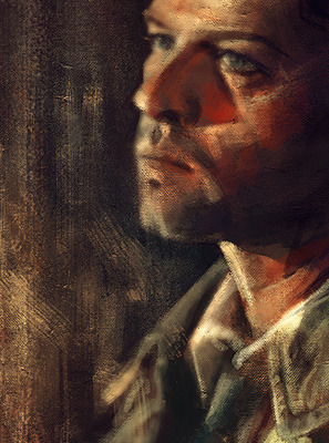 alicexz:  Took a break from working on my show to paint something totally frivolous. It was supposed to be a sketch but I might’ve gotten a little carried away…. I was inspired by classical paintings and tried to get a depth-of-field thing going.