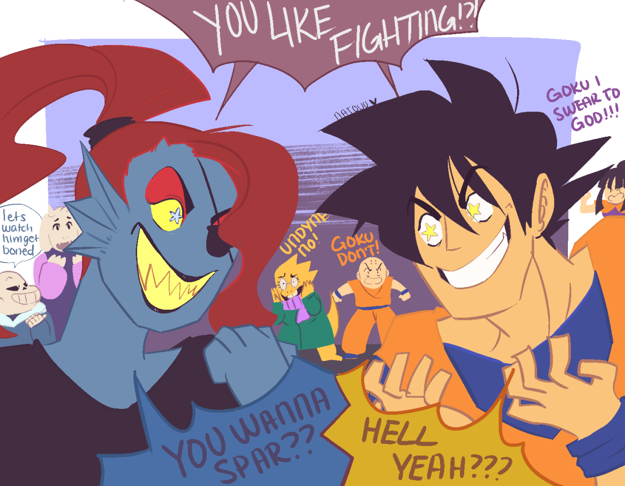 natouuloves:  i did a series of illustrations of crossovers from a couple of my favorite