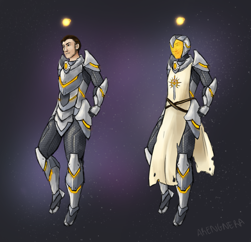 arengnera:Ryvir’s Full armor concepts! He’s a Knight of Iomedae on a redemption quest, and believes 