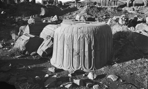 “Excavation of Persepolis (Iran): Throne Hall, Campaniform Column Base inside the Hundred-Column Hal