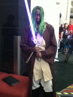 nottestella:  he gets his own post cause he’s rlly hella  I was looking for cool Jedi costumes&hellip; I can&rsquo;t believe I didn&rsquo;t see this one while I was there! 