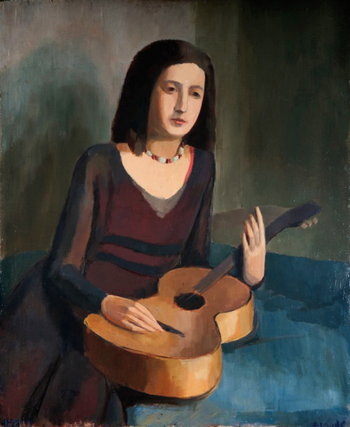 igormaglica:Hans-Joachim Staude (1904-1973), Girl with guitar, 1929.        