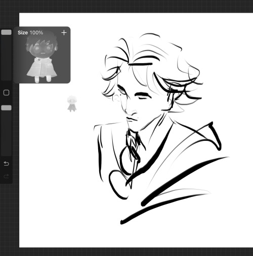 Day 76 - Viktor But He’s Drawn By My Vash Plushie Brush 