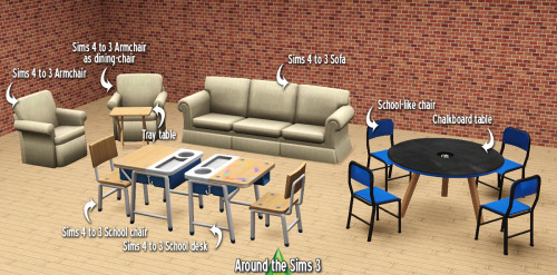 aroundthesims:Around the Sims 3 | TV tray table, chair & armchair and other stuff…New computer i