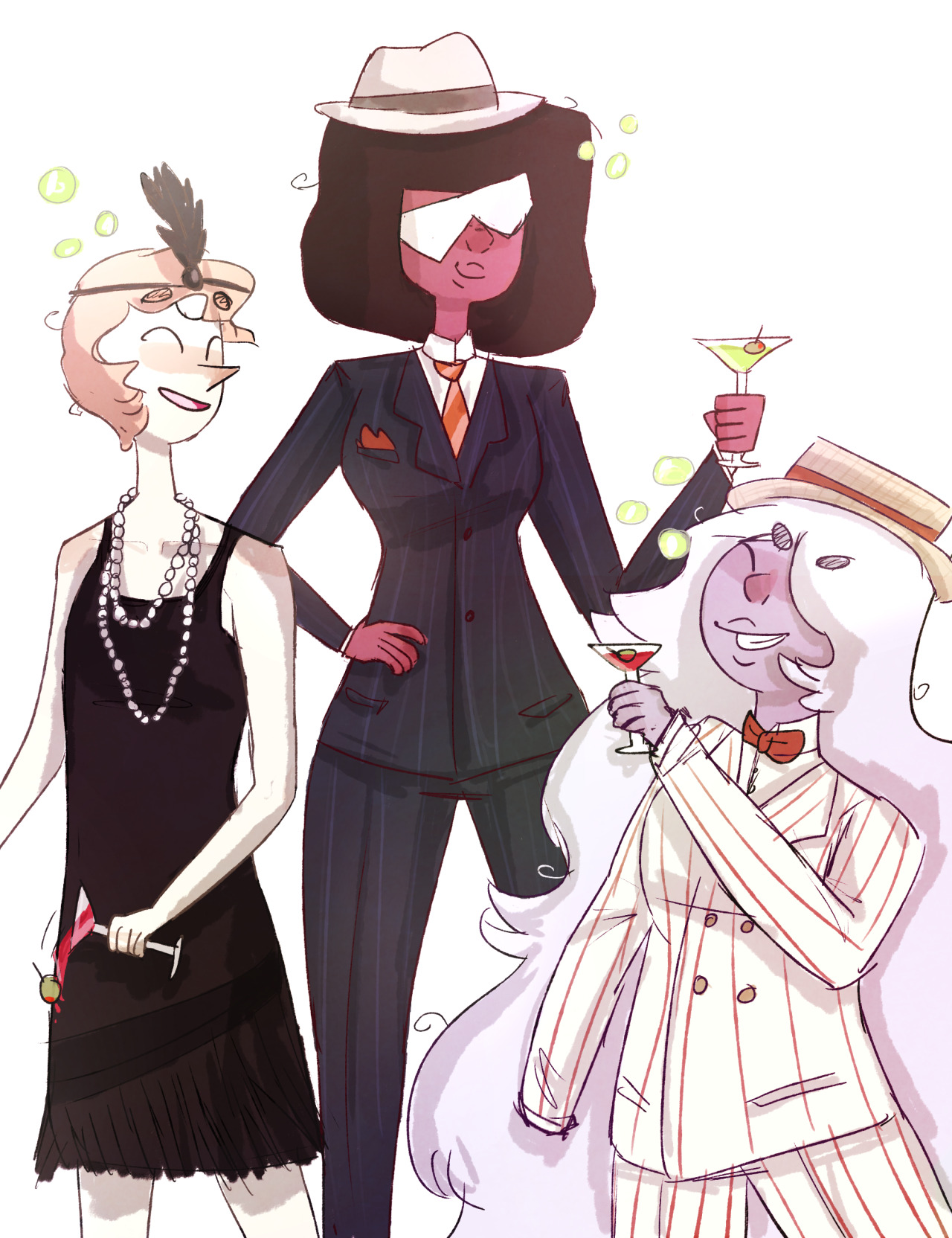 talludde:  Since the gems are really old they probably attended lots of parties in