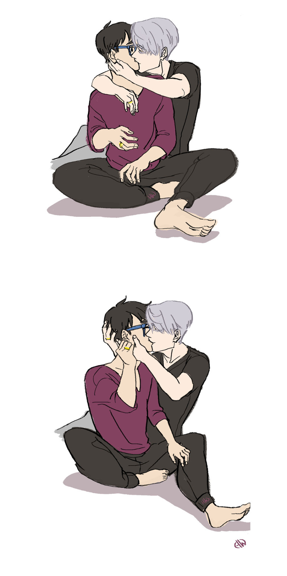 hello-draw:  totorororo:  Season 2 should just be Yuuri wearing Viktor’s shirts