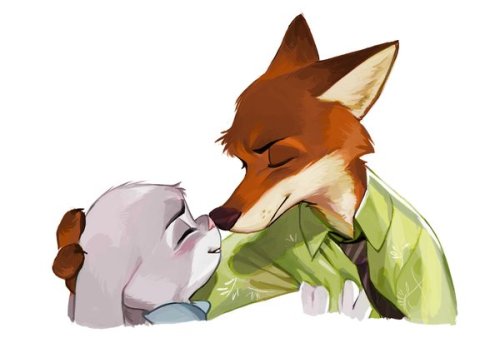 underguo:ZOOTOPIA Nick&Judy and original characters(little fox is mine)Hnnng <333
