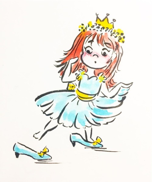 Little miss Cinderella has lost her slipper (or her mothers) on the 4th day of #inktober2017. #inkwa