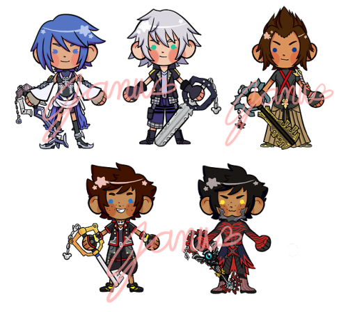 Made some new Kingdom Hearts stickers you can buy them at my shop here. 