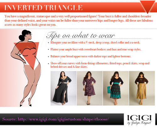 frommajo:  lasupremadictadura:  truebluemeandyou:  DIY How to Dress Your Shape Infographic from IGIGI.  this is so awesome because usually the model for the type is super skinny but this I can actually use God bless.  I love that it complements each and