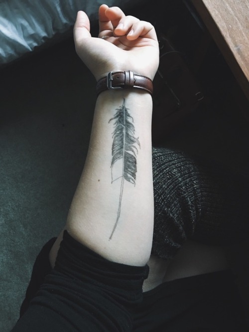 I&rsquo;ve been working on the design for my quill tattoo. It has two parts (one on the other arm) b