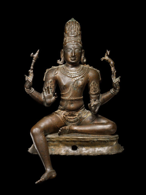 hinducosmos: Sukhasana Shiva 11th century Chola Dynasty, Tamil Nadu, India Copper alloy (via asianar
