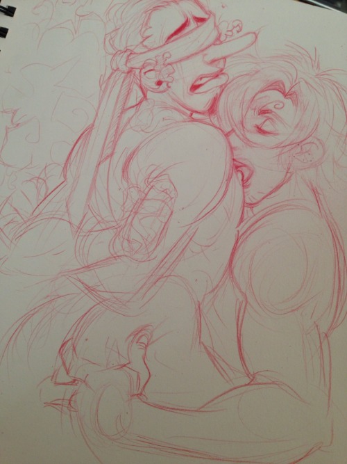 hot-yaois:Gonna just…casually leave this unfinished drawing here….„„ye