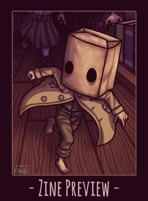 A preview of my page for the Little Nightmares ‘In The Dark’ Charity zine! Check out @thenightmaresz