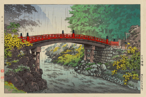 radstudies:Tsuchiya Koitsu (Japanese, 1870-1949) - Sacred Bridge at Nikko