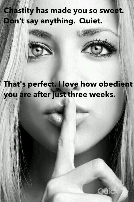 kathysobedientwife:  It’s working!  Imagine ladies, an obedient husband in as little
