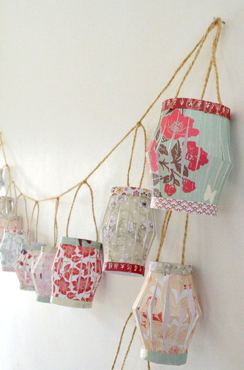 DIY Scrapbooking Paper Lanterns Tutorial from @home here. For those of you who like easy projects (m