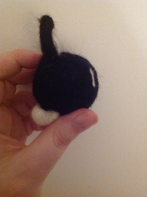   Just a little round boy. Wanted to try out all the new wool and needles I got  