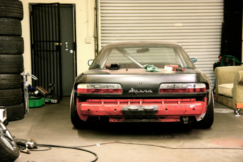 illmatic-nemo:  Helping with an odyvia coupe project.  Crazy wheel setup. 