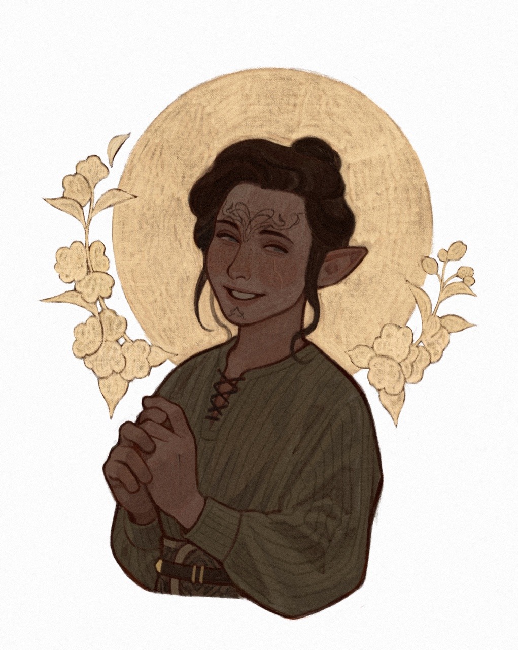 ghilannainn: i commissioned @nobodyanybody0 to draw my inquisitor braelith lavellan! 