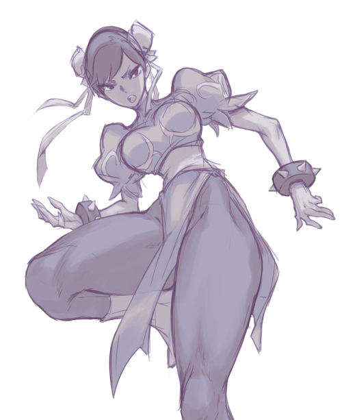 Another chun-li sketch, I might color this one later 