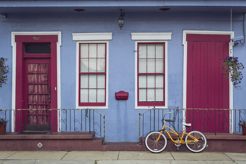 Porches in the Marigney. Since the houses are typically raised, these beautiful porches are at eye l