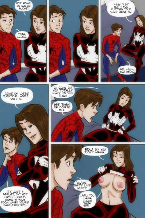lozzant: IM BACK AGAIN!! the first installment of Spider-Man XXX or spidercest, it’s an amazin