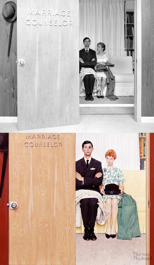 benrankel:  blueskyspeculation:  oftpffft:  slowlyeden:  Norman Rockwell reference