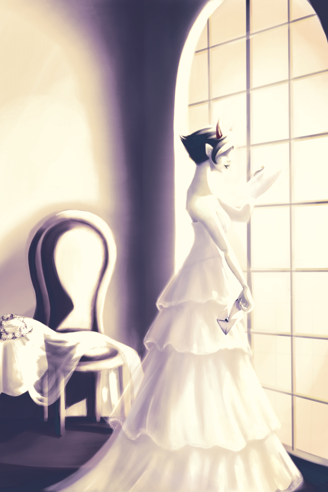 chbichee:  hey hey hey!!! I did four pieces for a Rosemarried Wedding Album fan project 