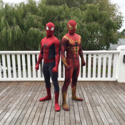 gaynerds:  Brennan Mejia and Yoshi Sudarso as Spider-Man and Iron SpideyBonus: