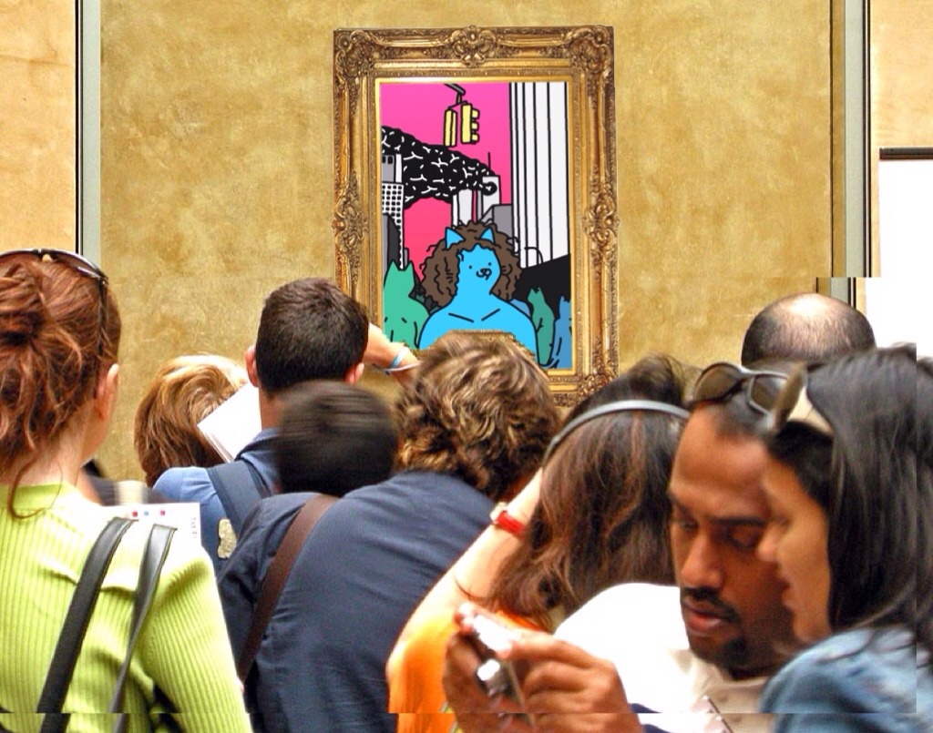 mechachief:  @leonkarssen ‘s latest masterpiece at The Louvre. 