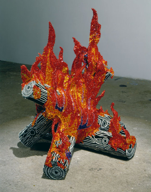 contemporary-art-blog:Liza Lou, artist from New York. Fire, 2002Contemporary-Art-Blog