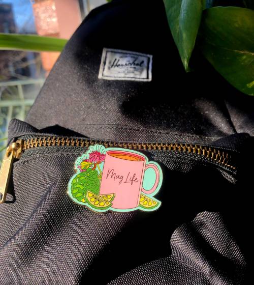 Got some cute-ass mug-life pins in the shop!