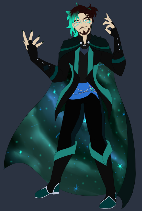 Finally got around to doodling out Marvin’s full magician outfit–the one he wore in his days b
