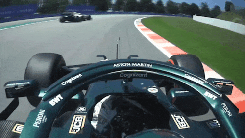 Lance Stroll Giving Nikita Mazepin The Most Aggressive Middle Finger In The History Of Motorsport