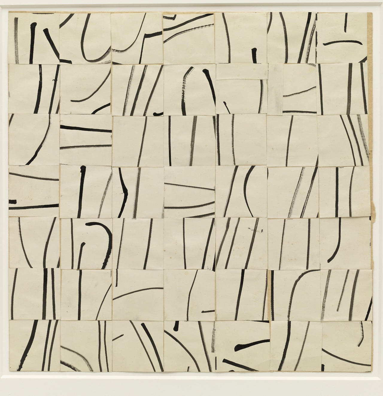romantisme-pornographique:  Elsworth Kelly, Brushstrokes Cut into Forty-Nine Squares