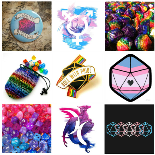stilesisbiles:  Rainbow/Bi/Trans Pride + D&D moodboard (Sources: 1, 2, 3, 4, 5, 6, 7)