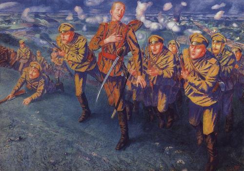 kuzma-petrov-vodkin: On the Line of Fire, 1916, Kuzma Petrov-Vodkinwww.wikiart.org/en/kuzma-