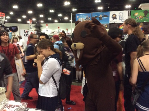 phantomsolari:  xi2245:  peterpayne:  Random pictures from Anime Expo. It was a great show, but doing an extra huge booth (six instead of our usual three) really took its toll on the staff. If you’ll be at San Diego Comicon, we’ll see you there! 