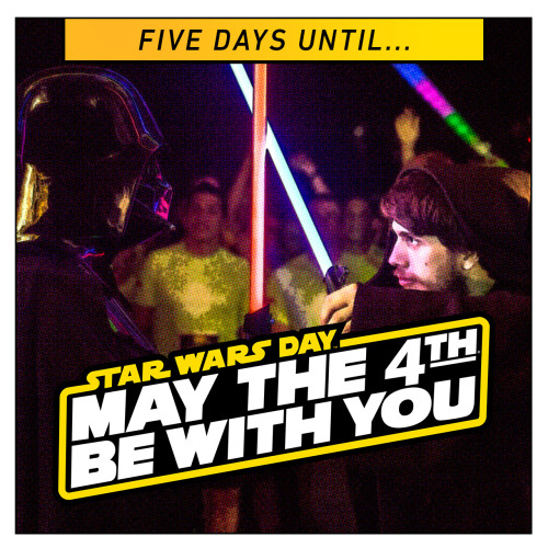 starwars:  Star Wars Day approaches us in only 5 more days!