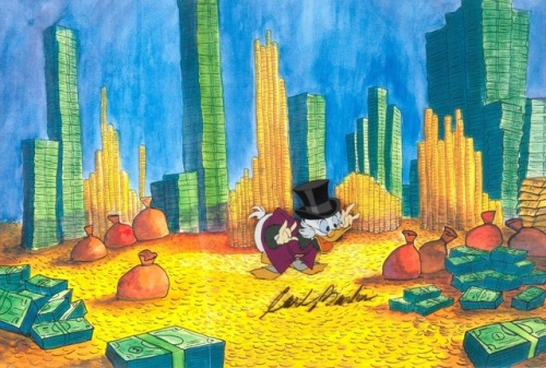 talesfromweirdland:Animation cels of Disney’s Scrooge McDuck and Money (1967).The short marks Scroog