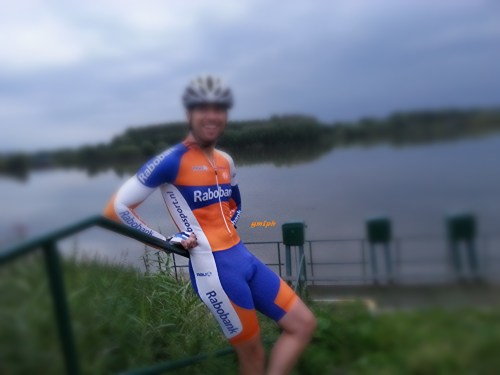 Do you think my new cycling skinsuit fits me well? This was the 1st time I went cycling in it :-)