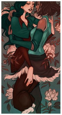 jenleesketchbook:  Finally I sat down and busted out a Korrasami piece! My fave show and fave character ever is Korra…she’s my idol and my girlfriend. &lt;_&lt;I’m going to be posting the process video on my YouTube channel soon.Click here if you