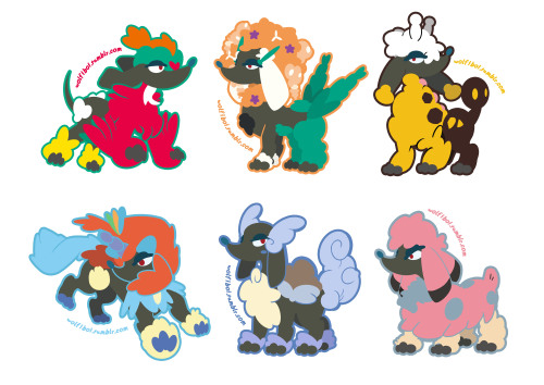 wolfiboi:  Furfrou CoatsKeep seeing all these Pokemon variations so I decided to do Furfrou’s trims based on different Pokemon! Plus rainbow colours :3Hawlucha/ Florges/ Girafarig/ Keldeo/ Wartortle/ Snubbull  I helped make these! 😁(Well, I was sat