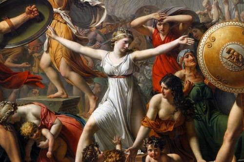fairytalesandfrills: The Intervention of the Sabine Women is a 1799 painting by the French pain