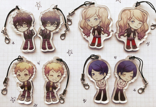 Hello, Phantom Thieves! I’m selling these Persona 5 charms (and other cool stuff) on my tictai